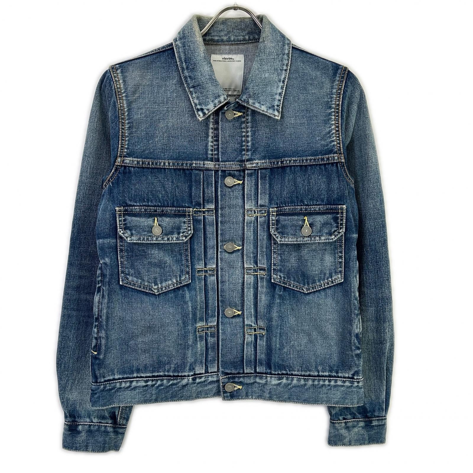 ビズビム 16AW 0116205006001 インディゴ ブルーセルビッチ SS 101 JKT DAMAGED デニムジャケット 1