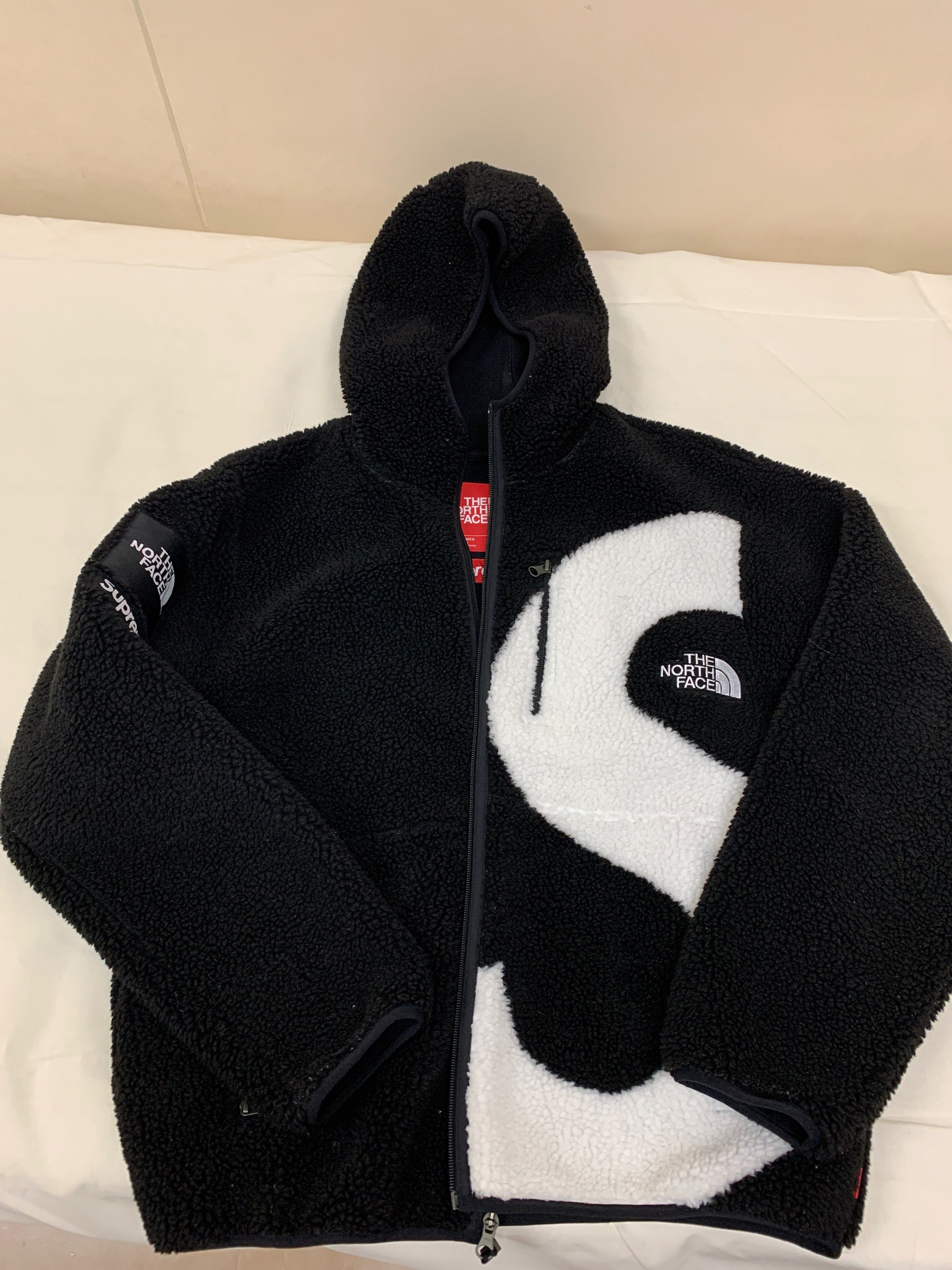 Supreme x The North Face S Logo Hooded Fleece Jacket "Black"
