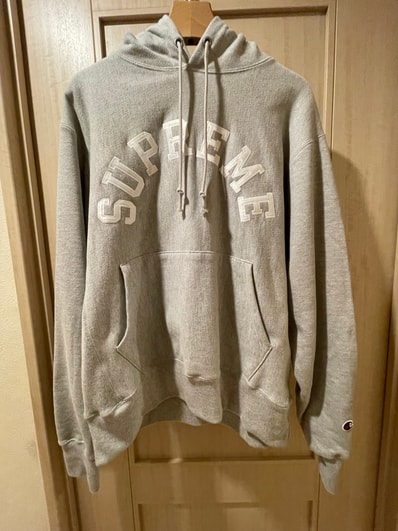 Supreme x Champion Hooded Sweatshirt "Heather Grey"