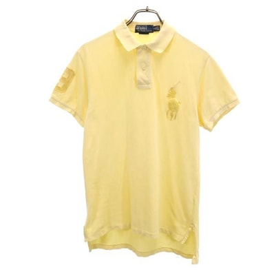 Polo by Ralph Lauren ポロバイラルフローレン 半袖 ポロシャツ S 黄系 鹿の子
