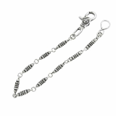 Chrome Hearts 1 Clip Roller Wallet Chain short "Silver"