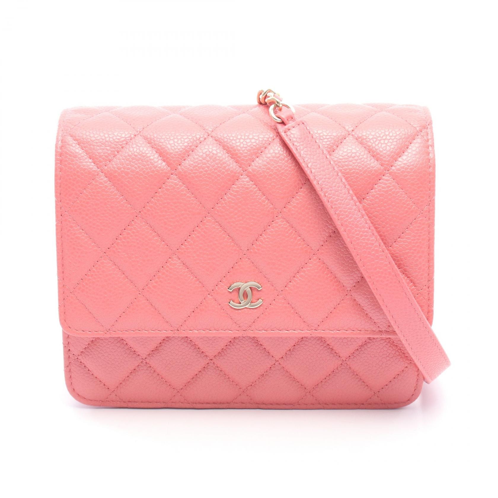 シャネル CHANEL マトラッセ ショルダーバッグ バッグ キャビアスキン(グレインドカーフ) レディース ピンク系 A84310 【中古】