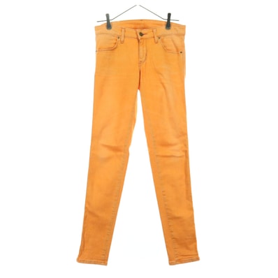Lee リー 日本製 カラー デニムパンツ S オレンジ