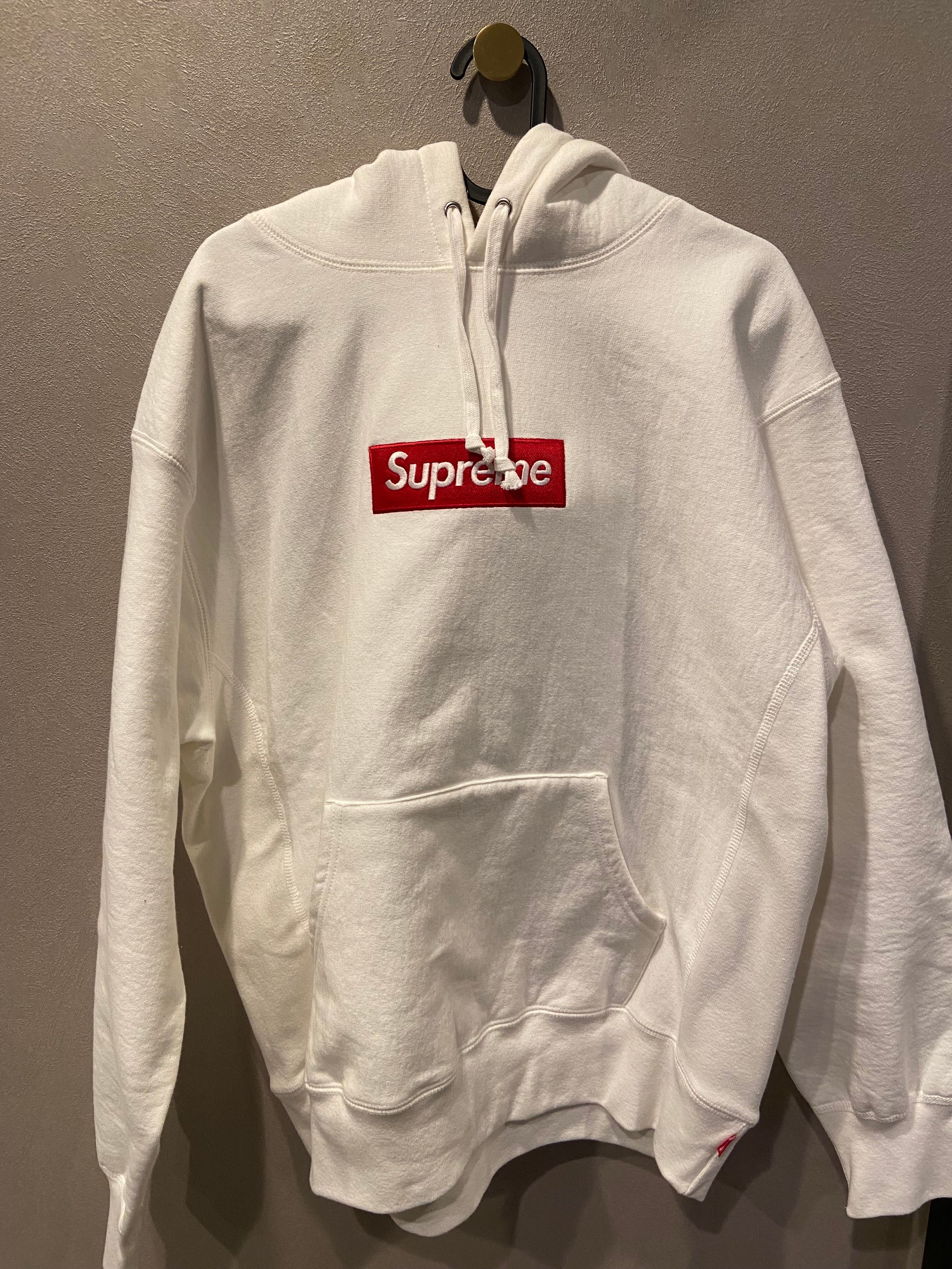 Supreme Box Logo Hooded Sweatshirt "White" (21FW)