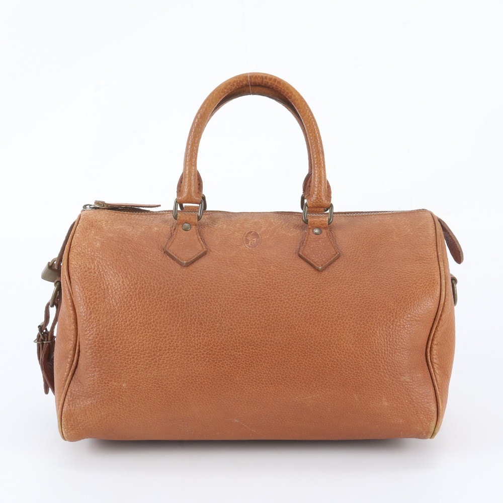 ■美品 ラルフローレン ミニ ボストンハンドバッグ レザー