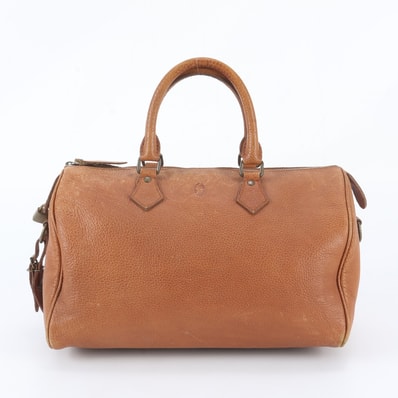 ■美品 ラルフローレン ミニ ボストンハンドバッグ レザー
