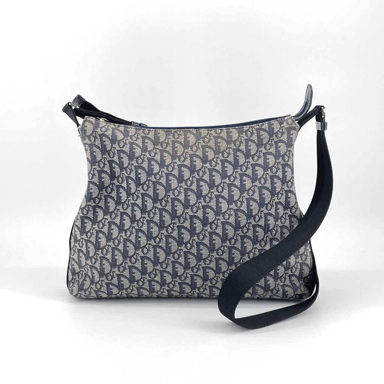 Dior(ディオール) トロッター キャンバス メッセンジャー ショルダーバッグ グレー
