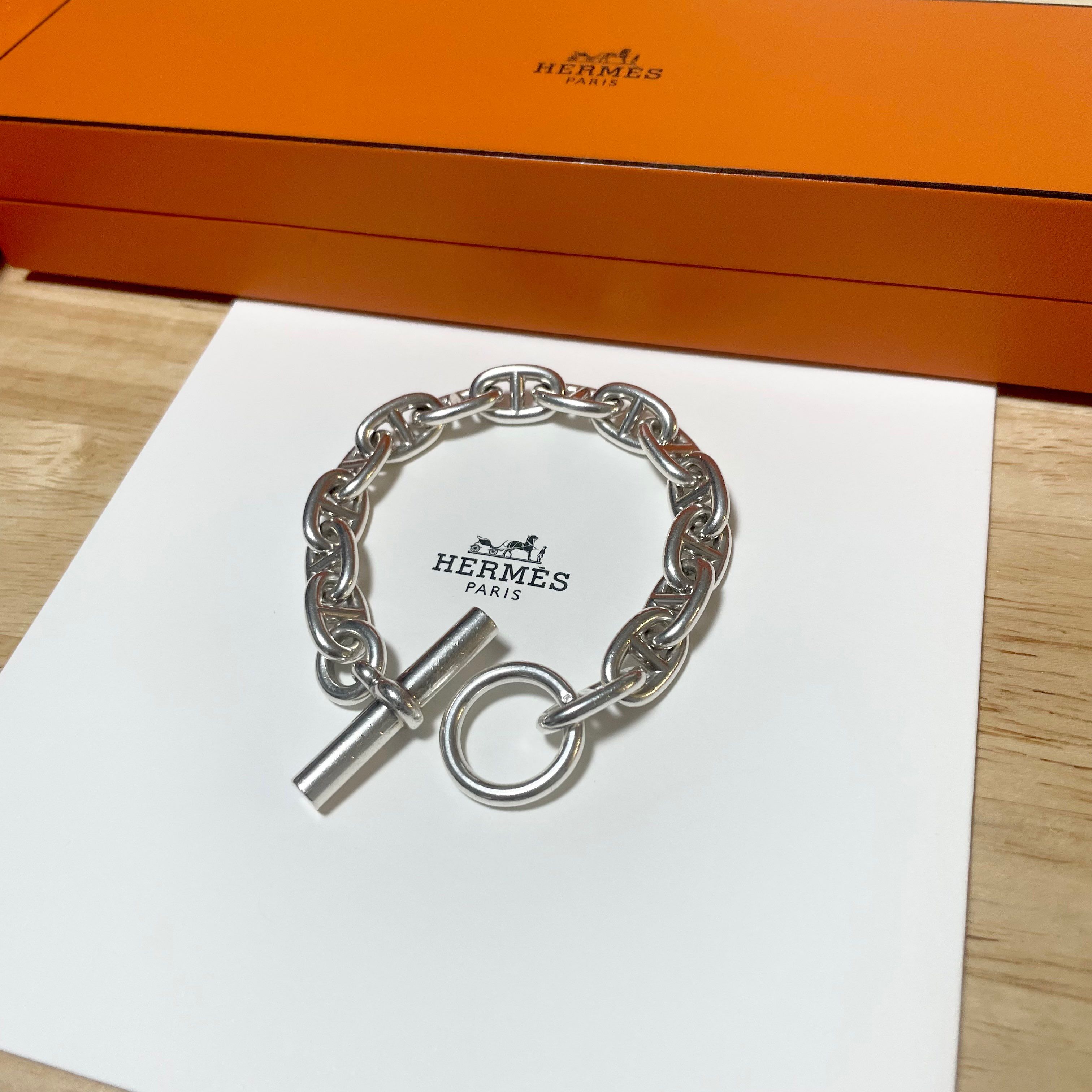 Hermes Chaine D'ancre MM Bracelet "Silver"