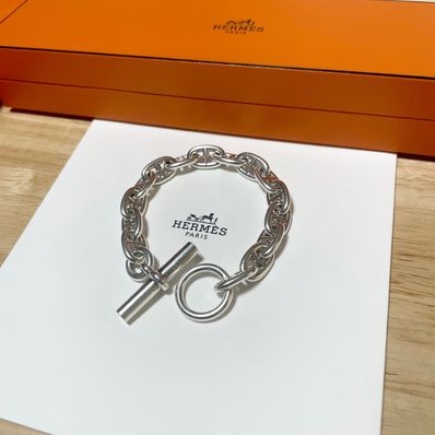 Hermes Chaine D'ancre MM Bracelet "Silver"