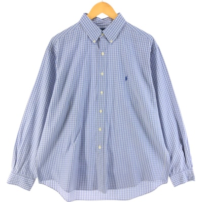 古着 ラルフローレン Ralph Lauren YARMOUTH 長袖 ボタンダウンチェックシャツ メンズXL相当/eaa515455