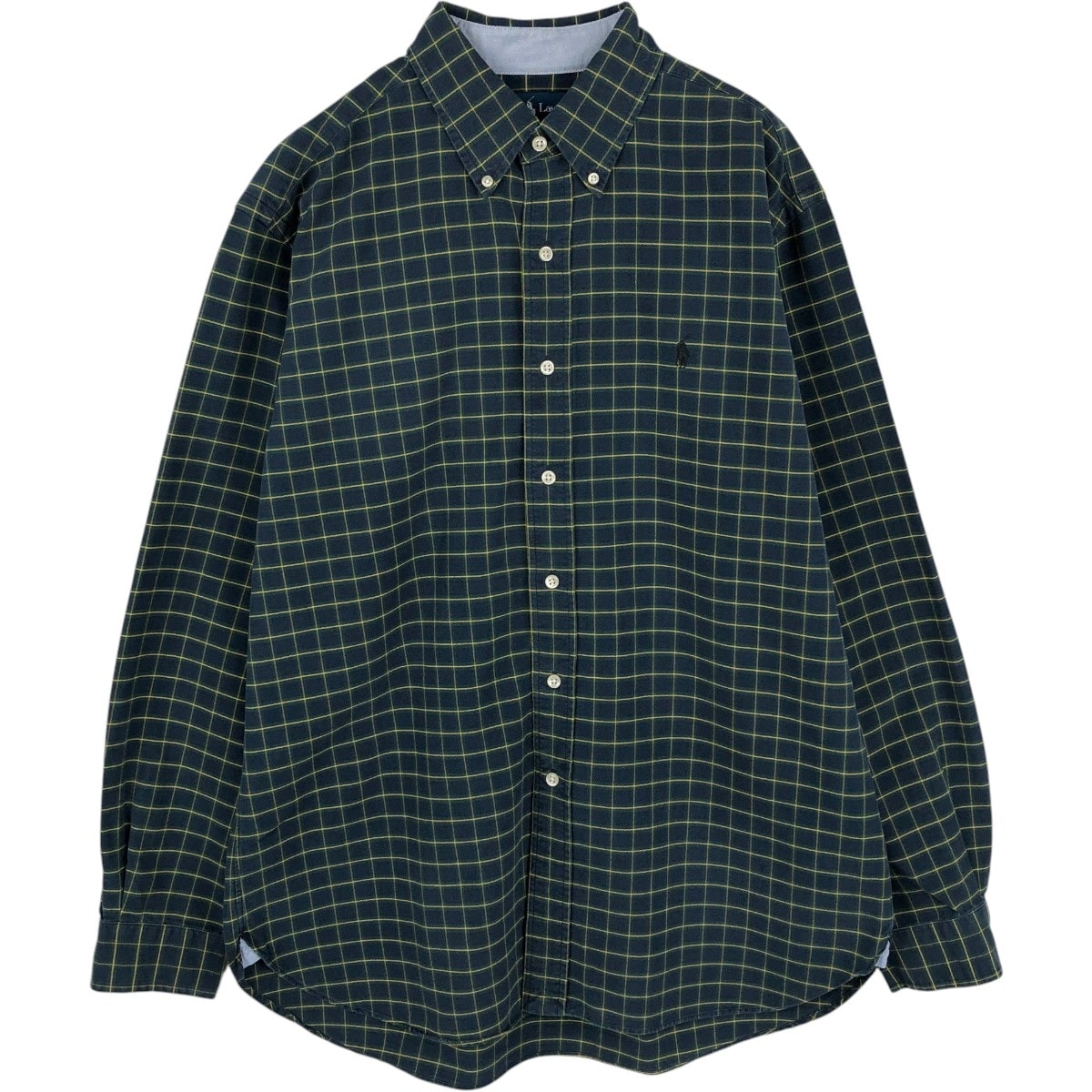 古着 ラルフローレン Ralph Lauren CLASSIC FIT 長袖 ボタンダウンチェックシャツ メンズL相当/eaa677948