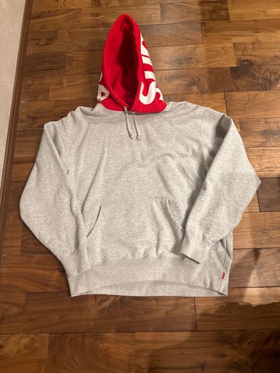 Supreme Contrast Hooded Sweatshirt "Grey"
