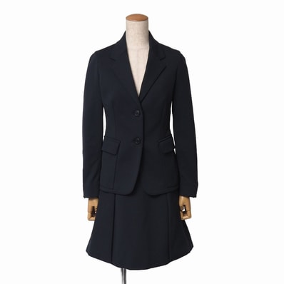 PRADA プラダ スカートスーツ サイズXS テーラードジャケット スカート セットアップ イタリア製 ブランド古着【中古】20261008/RB1251