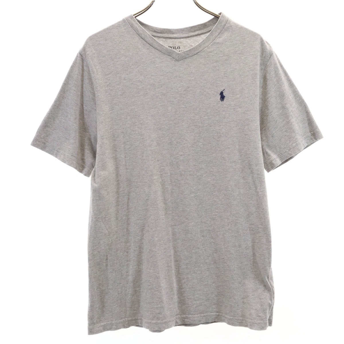 POLO RALPH LAUREN ポロラルフローレン 半袖 Vネック Tシャツ L 14-16 グレー