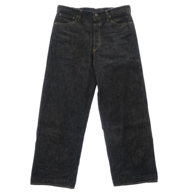 VISVIM ビズビム デニムパンツ 25AW 0125205005002 SOCIAL SCULPTURE 01 EX WD RAW ワイド ジーンズ デニム パンツ ダークネイビー系 W34【美品】【中古】