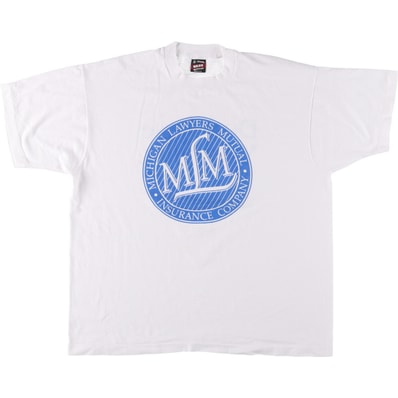 古着 90年代 フルーツオブザルーム FRUIT OF THE LOOM ミシガン弁護士相互保険会社 アドバタイジングTシャツ USA製 メンズXL相当 ヴィンテージ/eaa557253