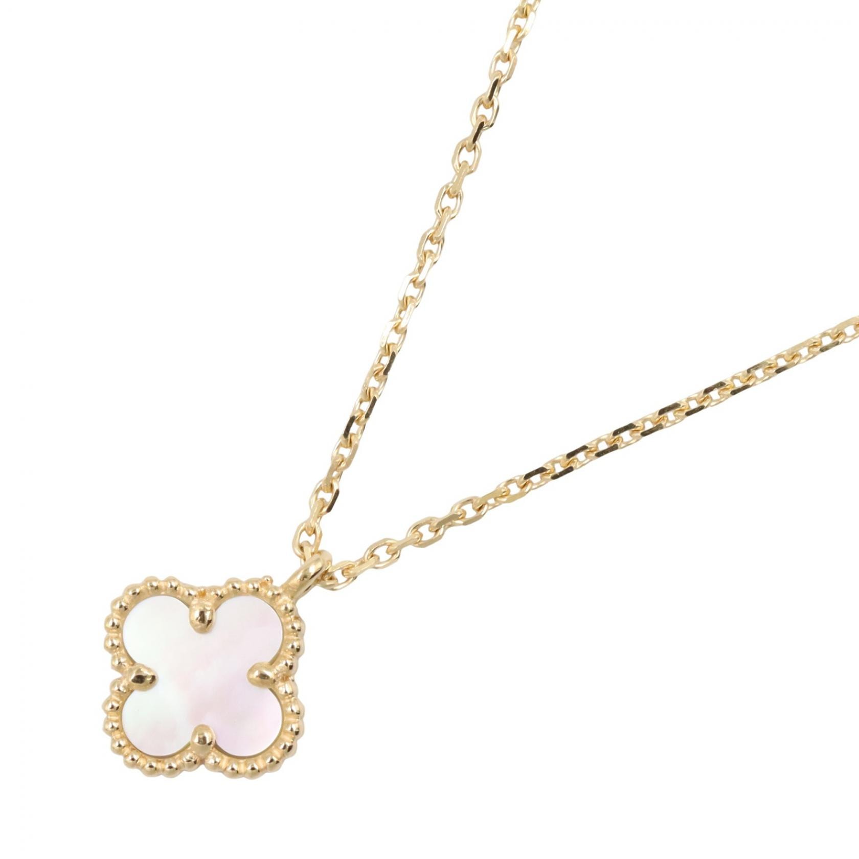ヴァンクリーフ&アーペル Van Cleef & Arpels スウィートアルハンブラ マザーオブパール ネックレス ネックレス ジュエリー K18(イエローゴールド) マザーオブパール レディース ゴールド系 / ホワイト系