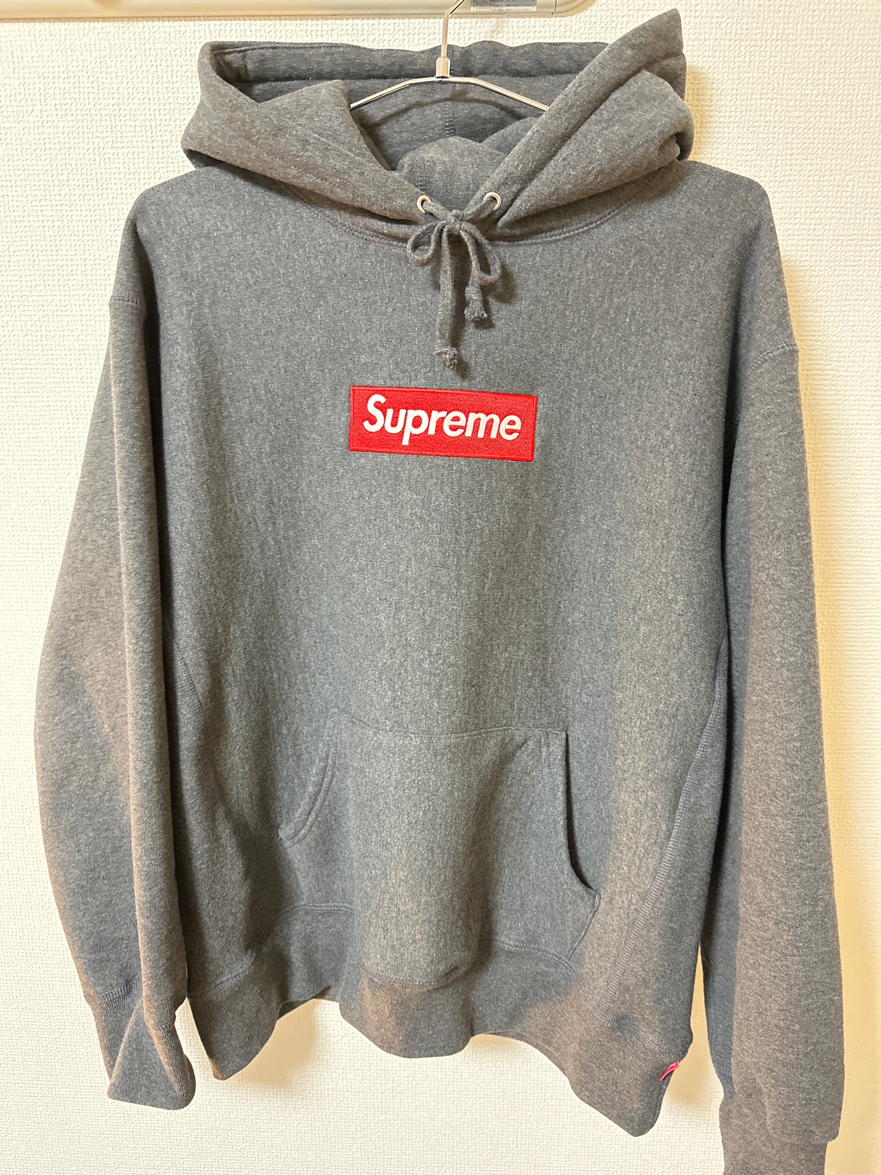 Supreme Box Logo Hooded Sweatshirt "Charcoal" (21FW)