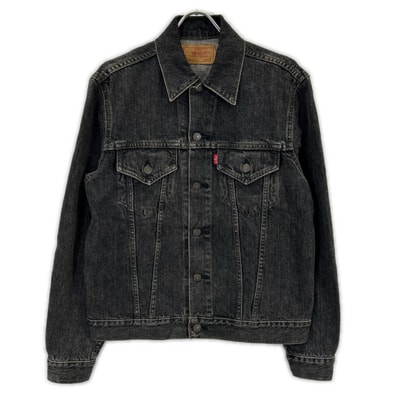 リーバイス 70505-0257 先染めブラック デニムジャケット 日本製 90s 40