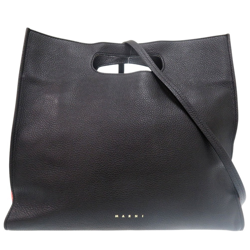 マルニ    2way ショルダーバッグ 斜め掛け バイカラー レ