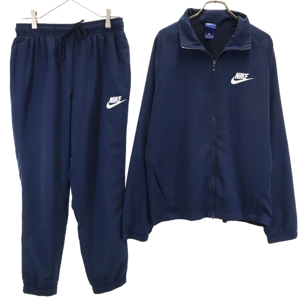 NIKE ナイキ ウインドブレーカー 上下セットアップ L ネイビー