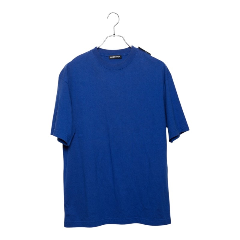 バレンシアガ 半袖Tシャツ 無地 サイズ:XS ブルー コットン メンズ BALENCIAGA 【中古】
