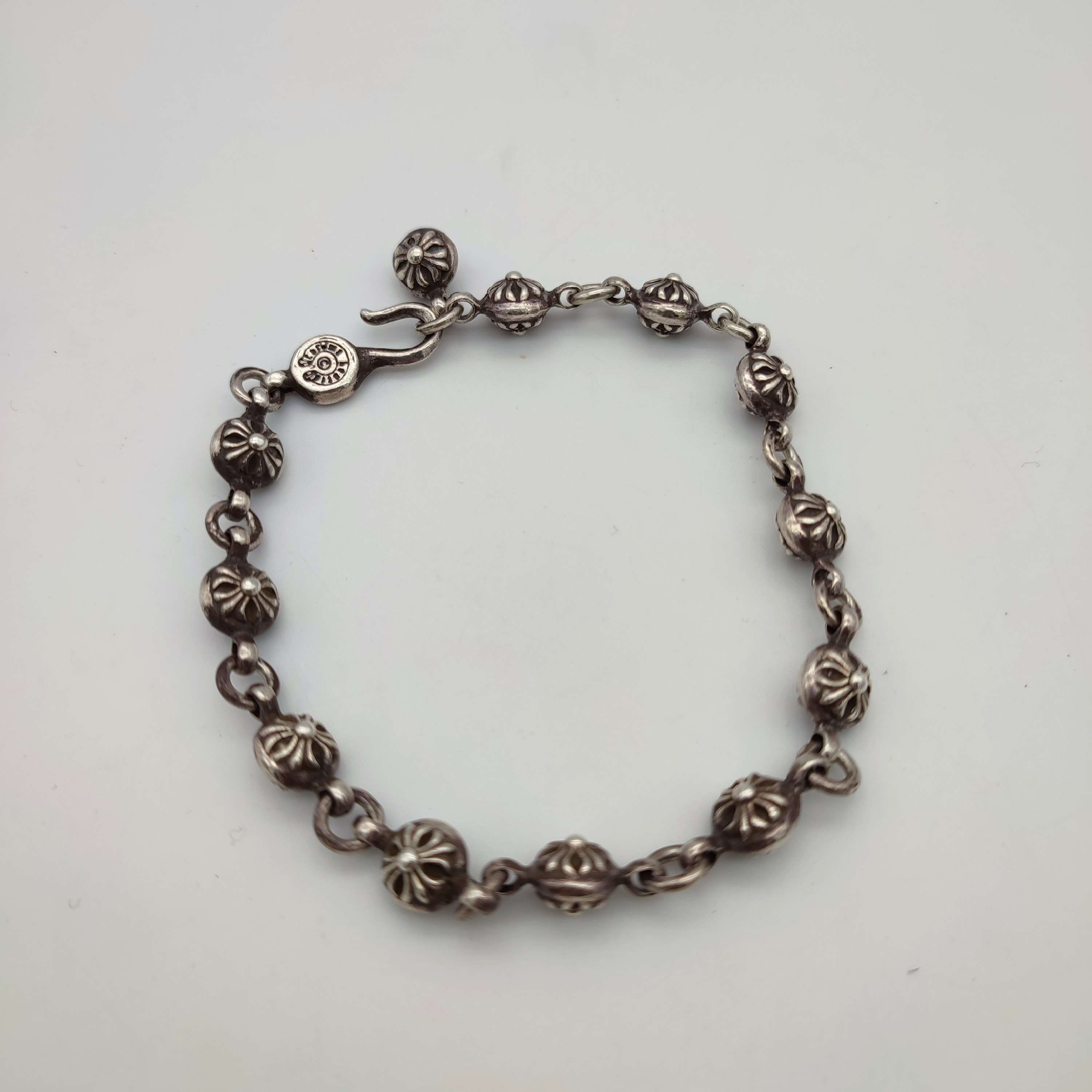 Chrome Hearts # 1 Cross Ball Bracelet "Silver"