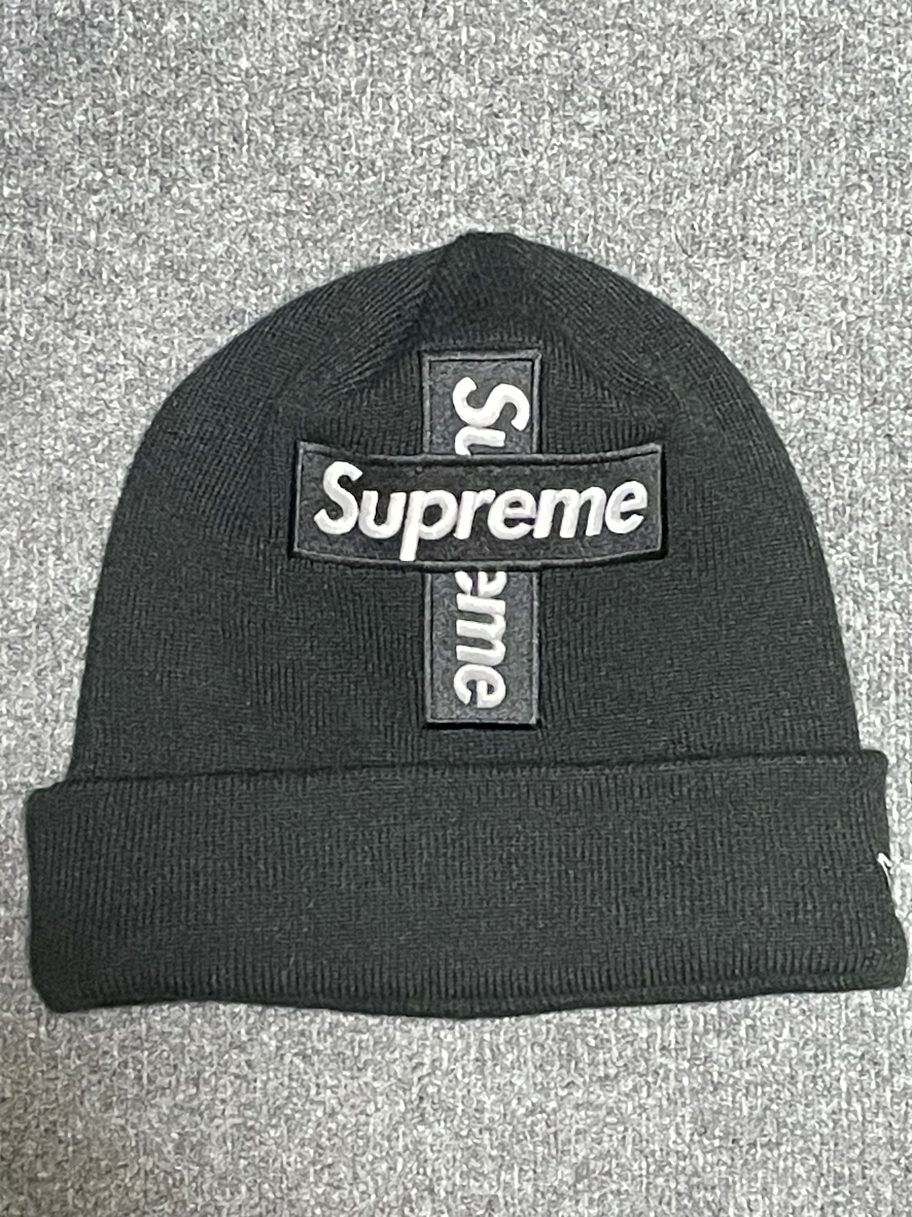 Supreme New Era® Cross Box Logo Beanie "Black"