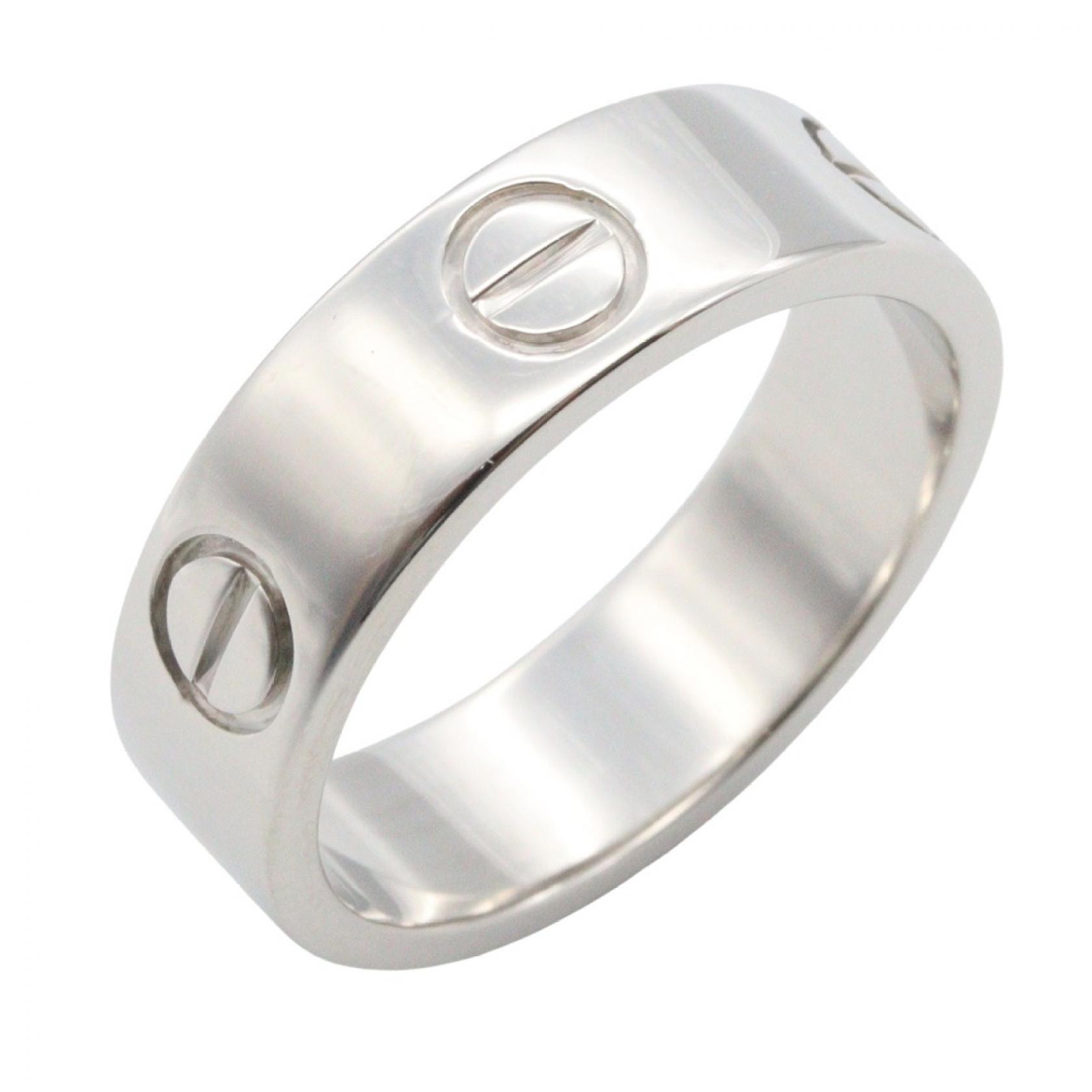 カルティエ CARTIER ラブリング リング・指輪 ジュエリー K18WG(ホワイトゴールド) メンズ レディース シルバー系 【中古】