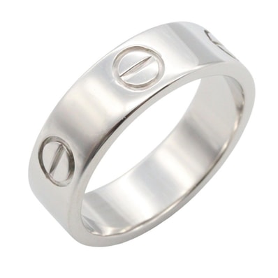 カルティエ CARTIER ラブリング リング・指輪 ジュエリー K18WG(ホワイトゴールド) メンズ レディース シルバー系 【中古】