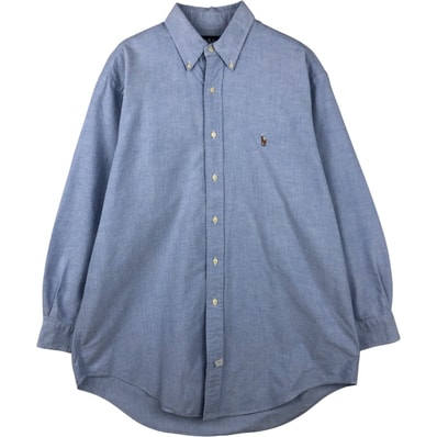 古着 ラルフローレン Ralph Lauren YARMOUTH 長袖 ボタンダウンシャツ メンズL相当/eaa615288