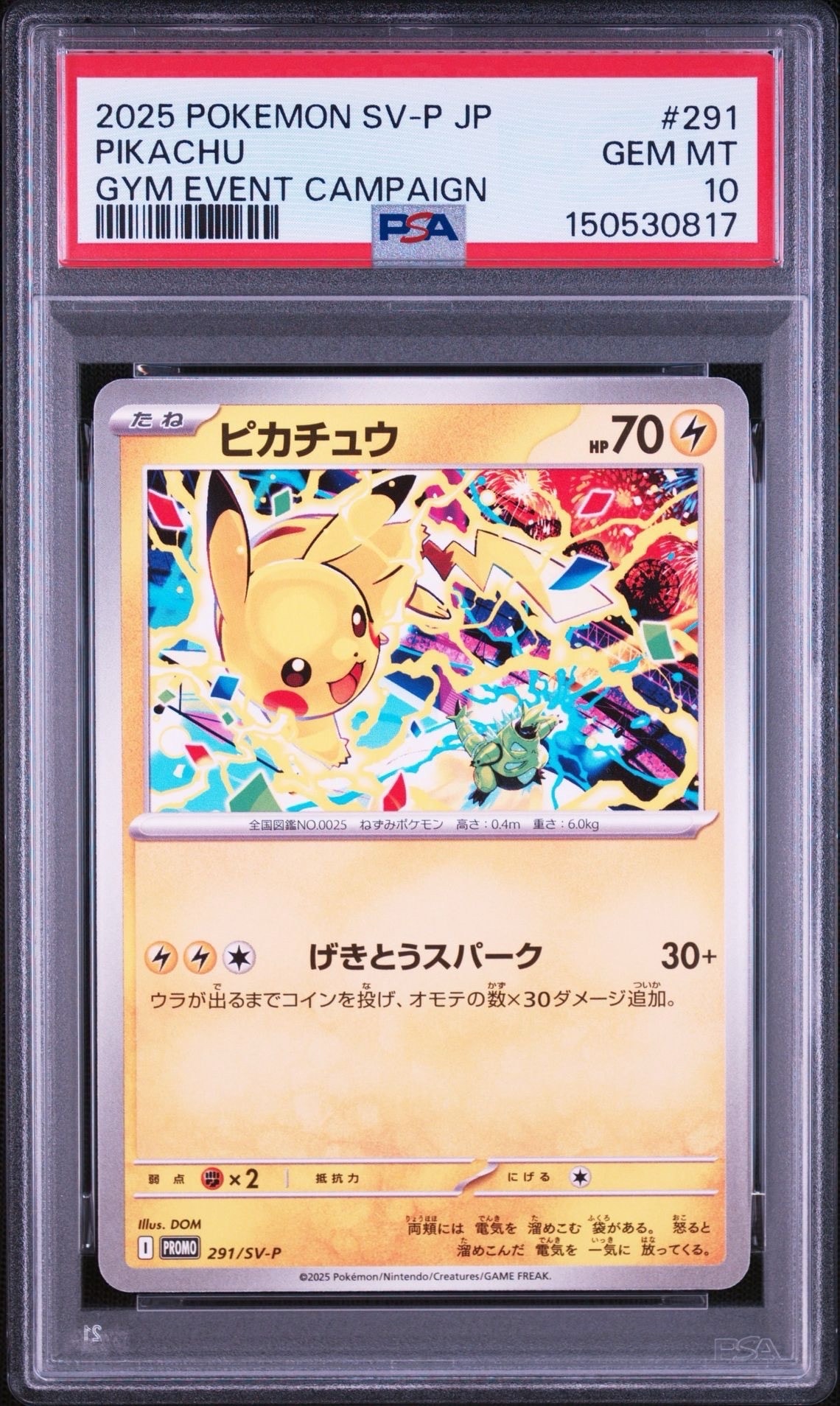 PSA9 ピカチュウ: プロモ[SM-P 291]プロモーションカードSM-P ピカチュウ P [SV-P 291](プロモーションカード「SV-P」)の新品/中古
