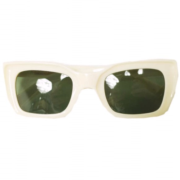 新品 UNDERCOVER アンダーカバー 23SS 日本製 スクエアフレーム サングラス UC1C4E01 IVORY/DARK GREEN 定価60,500円 眼鏡 メガネ g22075