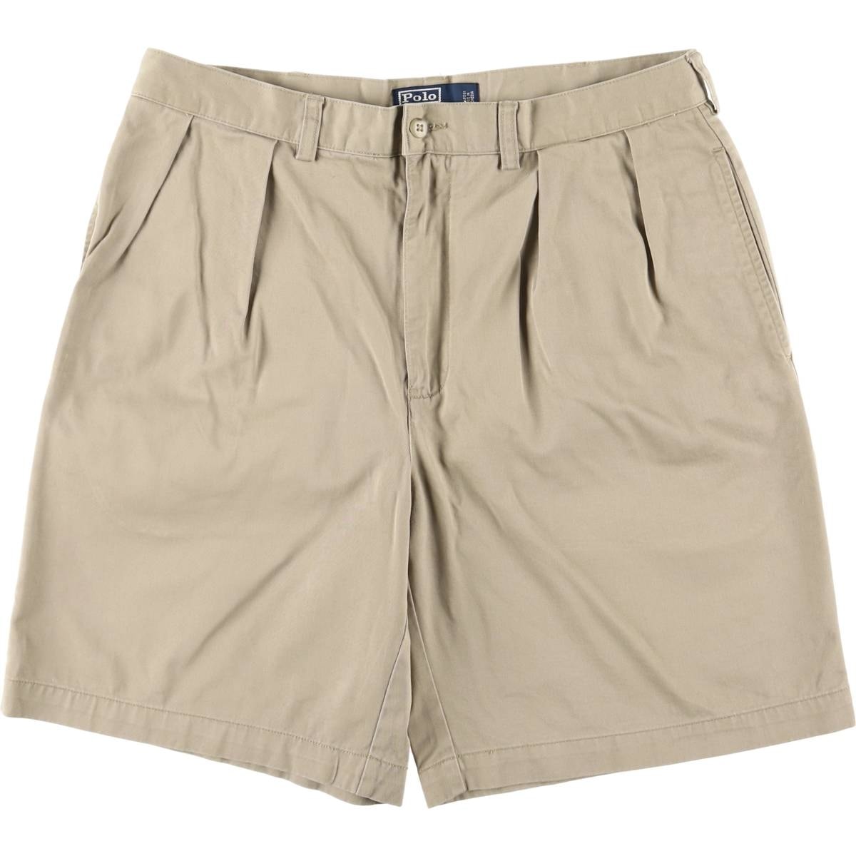 古着 ラルフローレン Ralph Lauren POLO by Ralph Lauren TYLER SHORT ツータック チノショーツ ショートパンツ メンズw34相当/eaa566694