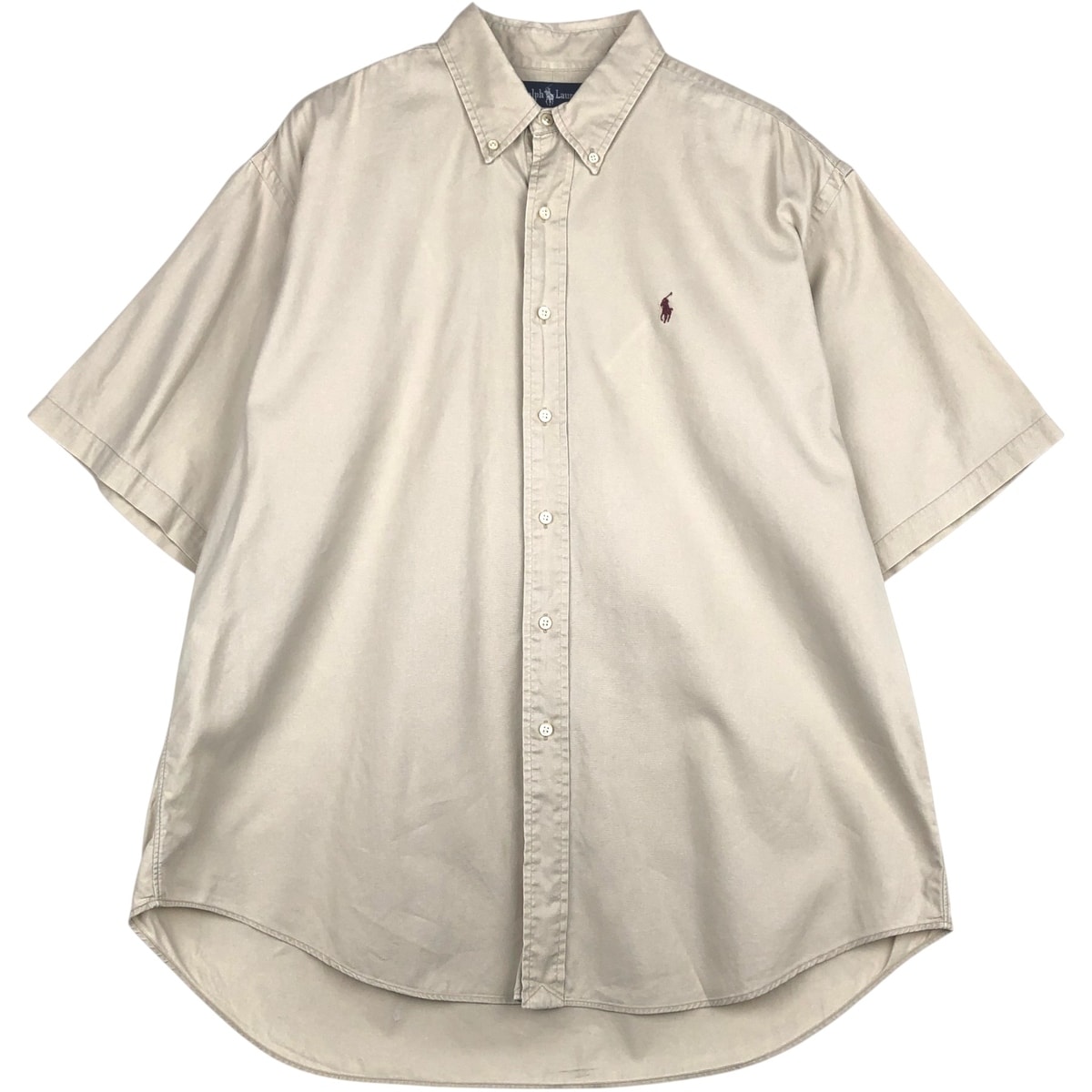 古着 ラルフローレン Ralph Lauren 半袖 ボタンダウンシャツ メンズXL相当/eaa641049