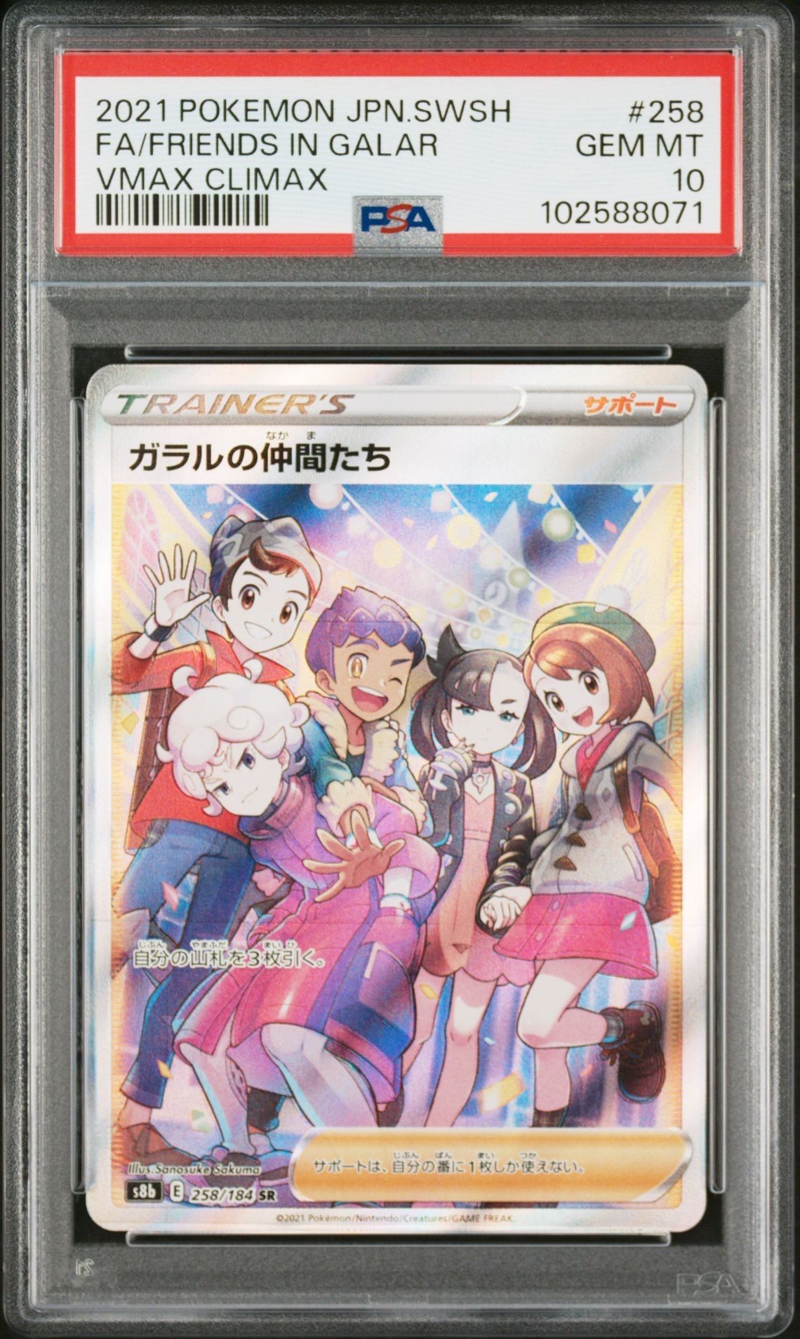 ガラルの仲間たち SR[S8b 258/184](ハイクラスパック「VMAXクライマックス」)