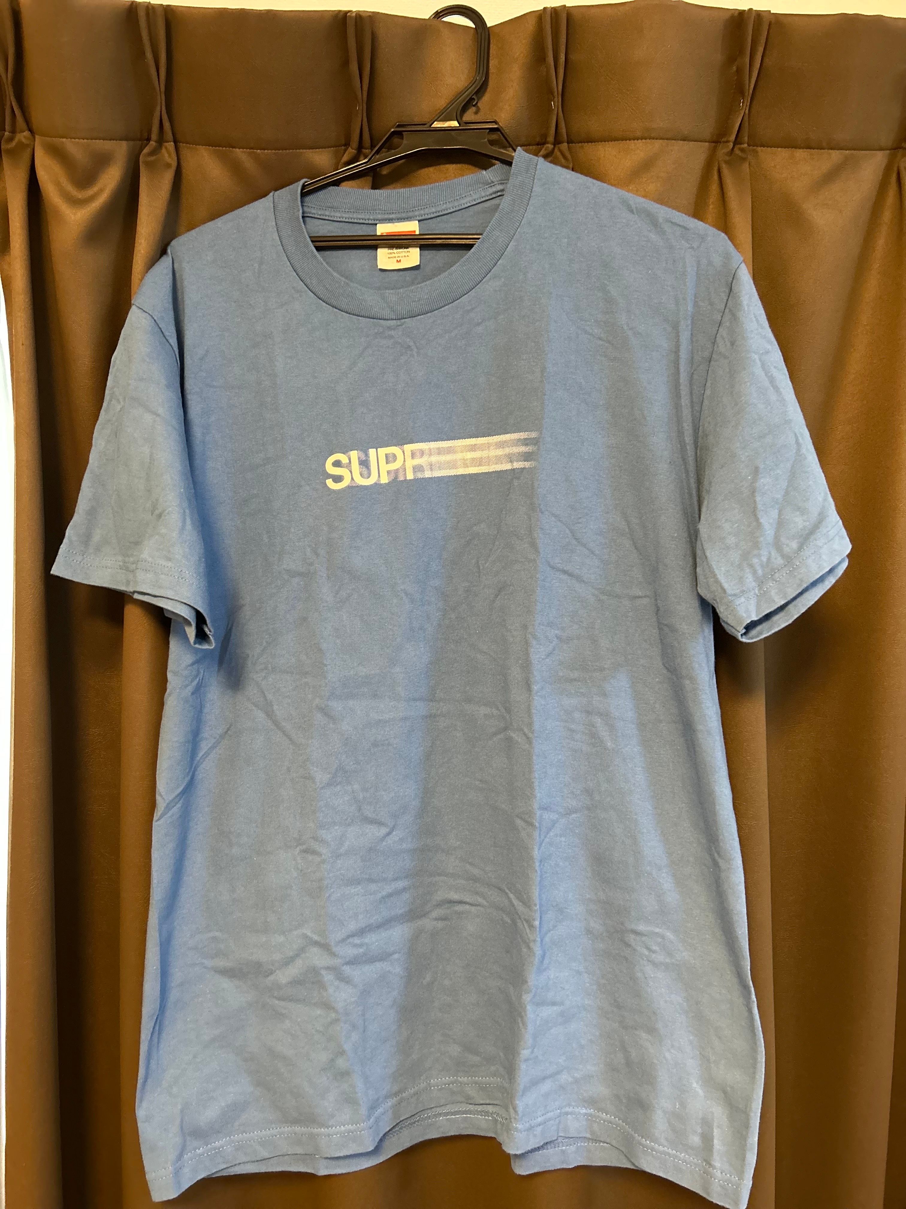 Supreme Motion Logo Tee "Faded Blue" (23SS)