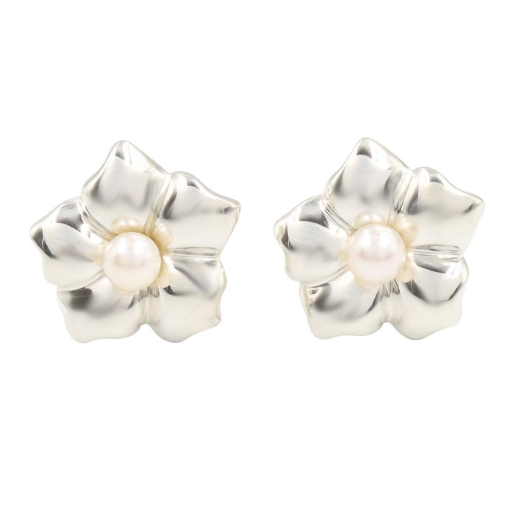 ティファニー TIFFANY&CO パール ピアス ピアス ジュエリー シルバー925 パール レディース シルバー系 / ホワイト系 【中古】