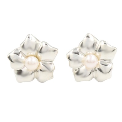 ティファニー TIFFANY&CO パール ピアス ピアス ジュエリー シルバー925 パール レディース シルバー系 / ホワイト系 【中古】