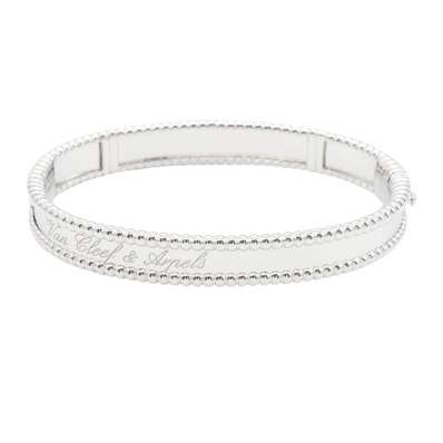 ヴァンクリーフ&アーペル Van Cleef & Arpels ペルレ シニアチュール ブレスレット XS ブレスレット アクセサリー K18WG(ホワイトゴールド) レディース シルバー系 VCARP3K200 【中古】