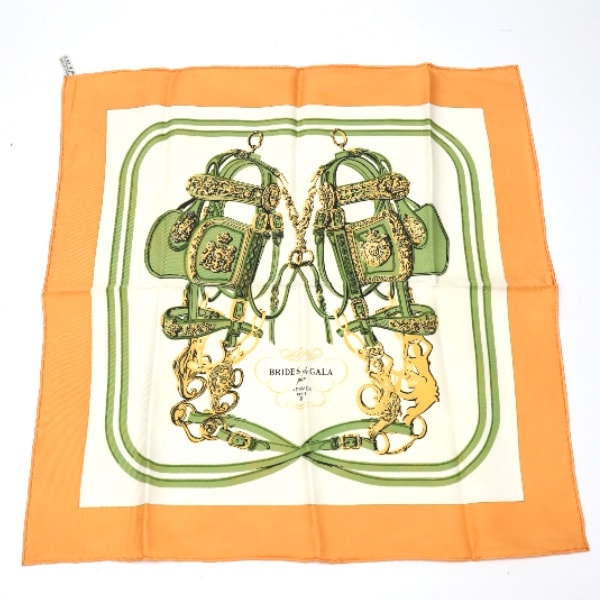 エルメス HERMES ガウロッシュシルクツイル カレ45 プチカレ スカーフ