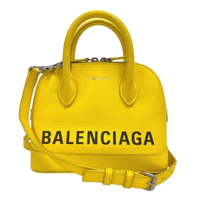 バレンシアガ BALENCIAGA ショルダーバッグ ビルトップハンドルXXS 2WAYハンドバッグ 550646 イエロー