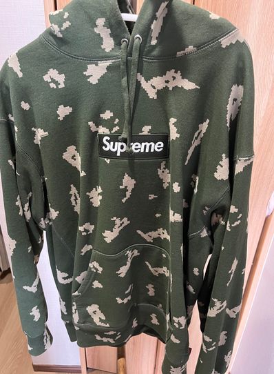 Supreme Box Logo Hooded Sweatshirt "Olive Russian Camo" (21FW)
