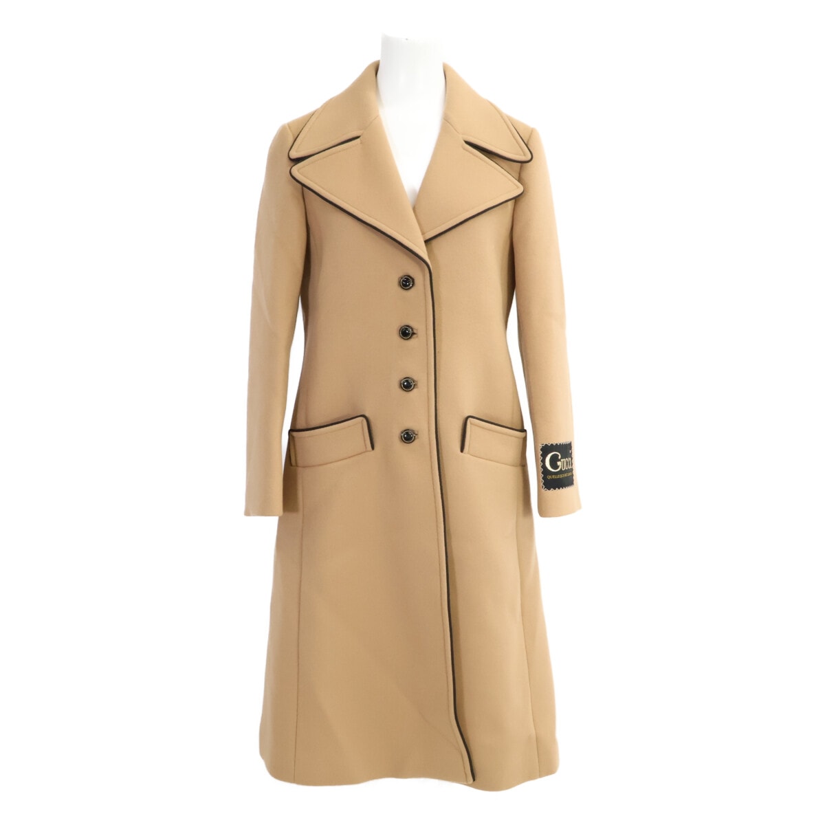 グッチ 【美品/国内正規】652015 ウール シングル ロング 38