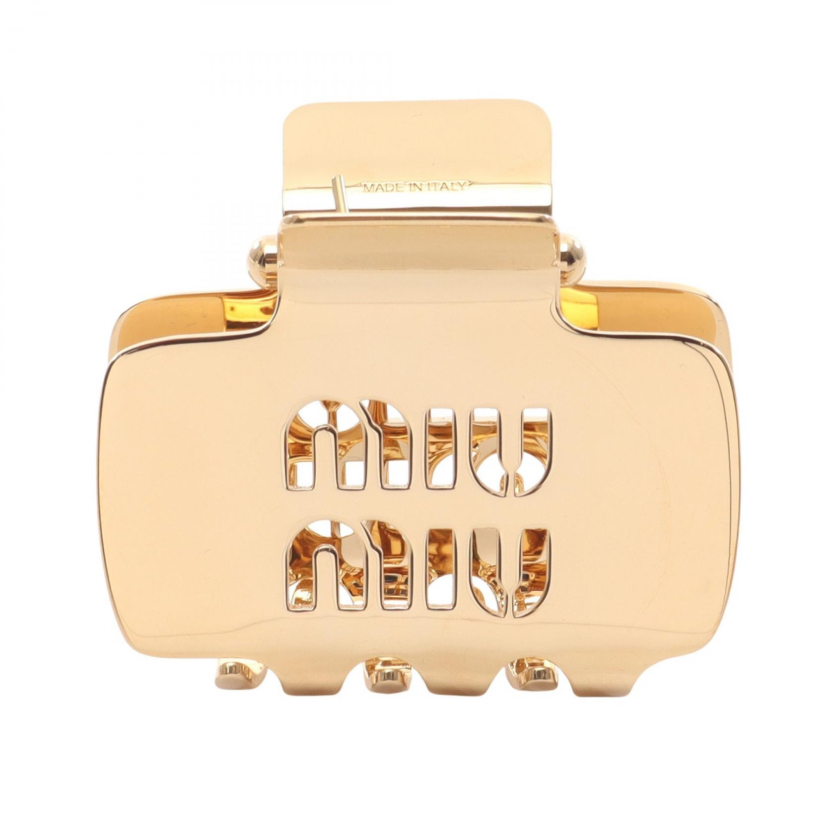 ミュウ ミュウ Miu Miu ヘアクリップ 衣料品 GP(ゴールドメッキ) レディース ゴールド系 5IF2192DTUF0056 【新品】