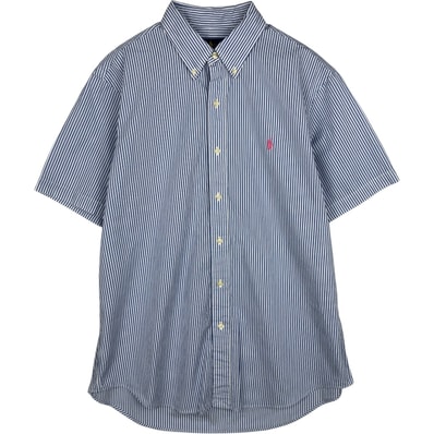 古着 ラルフローレン Ralph Lauren 半袖 ボタンダウン ストライプシャツ メンズL相当/eaa633151