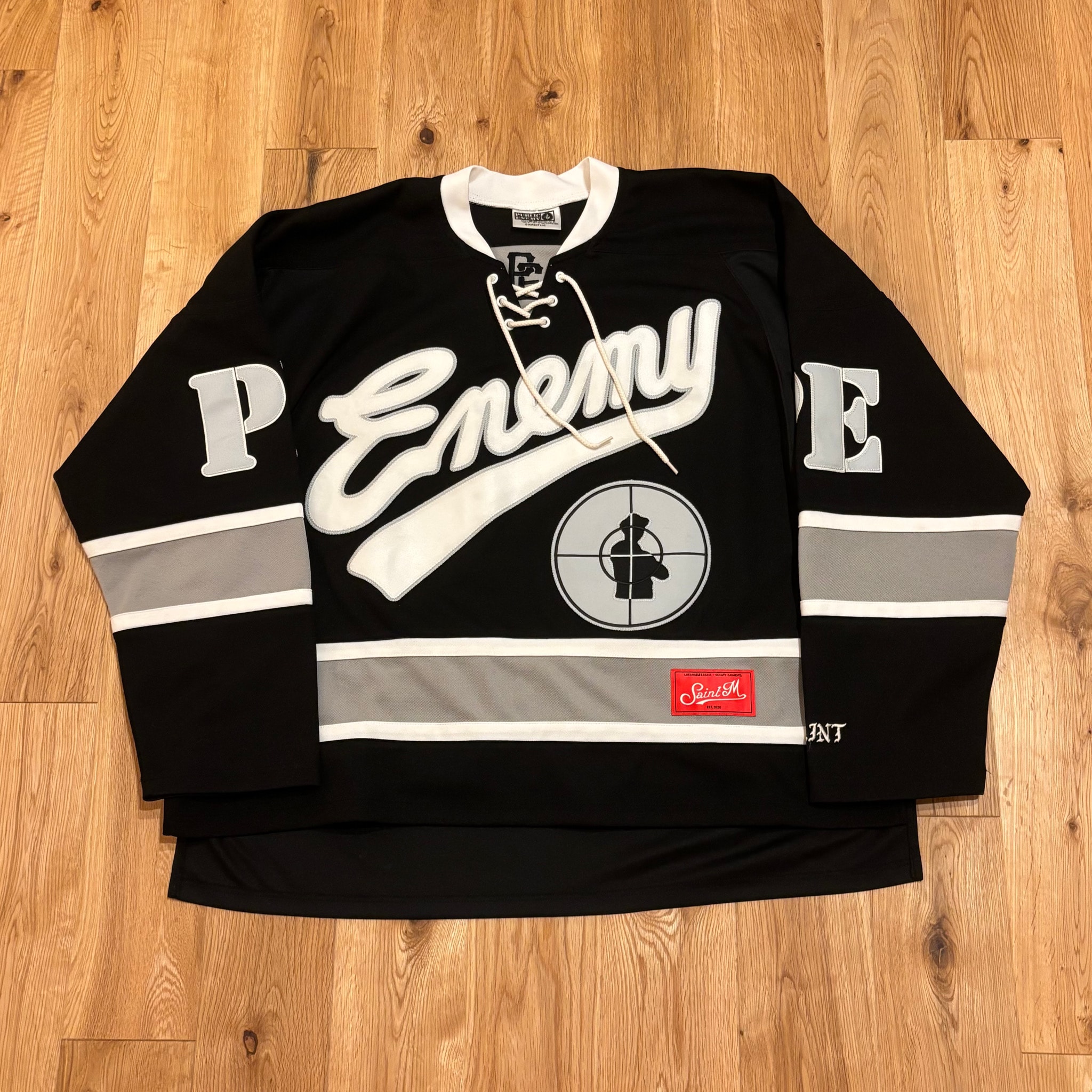 SAINT Mxxxxxx x Public Enemy Game Shirt "Black"