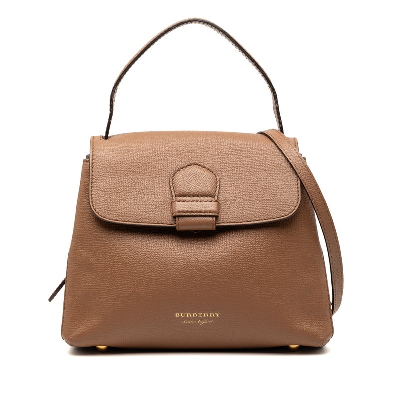 バーバリー ノバチェック ハンドバッグ ショルダーバッグ 2WAY ベージュ ブラウン レザー キャンバス レディース BURBERRY 【中古】