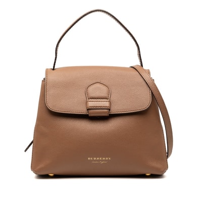 バーバリー ノバチェック ハンドバッグ ショルダーバッグ 2WAY ベージュ ブラウン レザー キャンバス レディース BURBERRY 【中古】