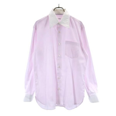 LANVIN ランバン 日本製 長袖 シャツ 48 ピンク